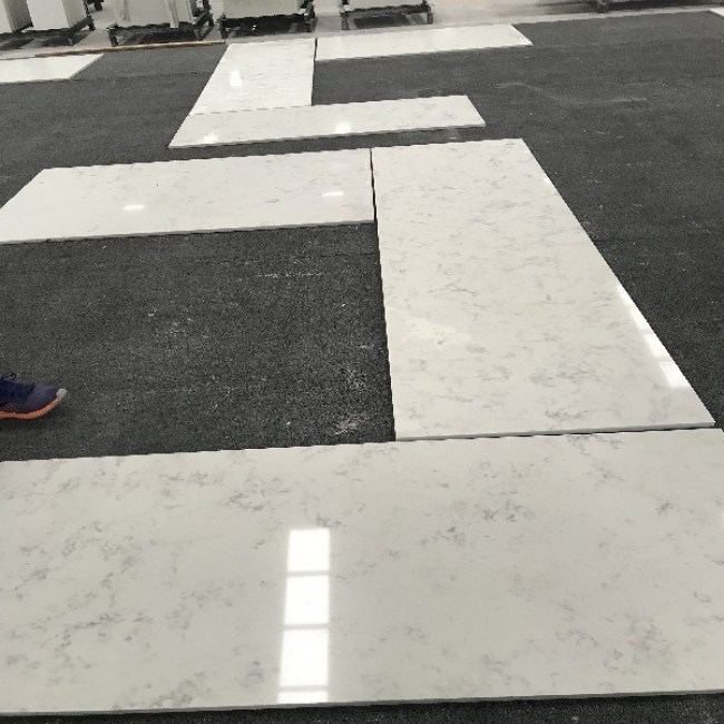White quartz countertops